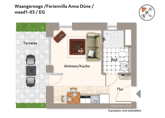 Ferienvillen Anna Duene Ferienvillen Anna Duene 1-03 公寓 万根沃格